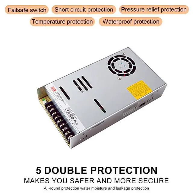 Alt view image 6 of 7 - WRIARICH LRS-600-12 600W 12V 50A AC-DC Switching Power Supply - Designed for Industrial Automation and Mechanical Equipment