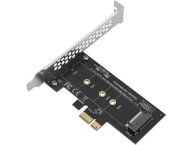 Alt view image 5 of 7 - NVME M.2 SSD M Key to PCI-e 3.0 x1 Host Controller Expansion Card,Supports M2 NGFF PCI-e 3.0, 2.0 or 1.0, NVME or AHCI, M-Key, 2280, 2260, 2242, 2230 Solid State Drives with Low Profile Bracket