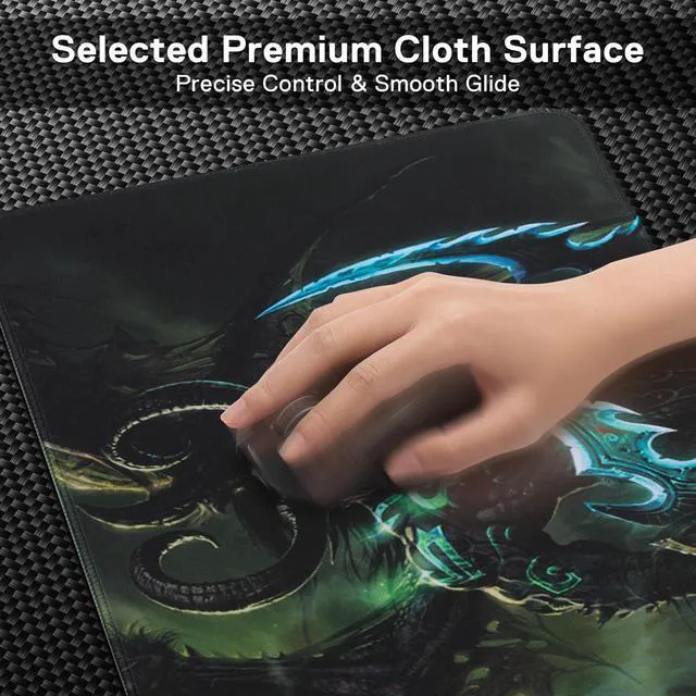 Alt view image 3 of 6 - WRIARICH Blizzard Wow Themed Symbol Gaming Mouse Pad, XXL Desktop Keyboard Mat
