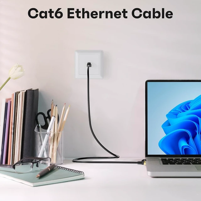 Alt view image 2 of 6 - WRIARICH Cat6 Ethernet Cables 300 FT, Snagless CAT6 RJ45 10Gbps Ethernet Cable, FTP Shielded Ethernet Patch Cord, Cat6 Internet Network LAN Cable, Oxygen-Free Copper, Cat 6 Cable, Gold-Plated Plug