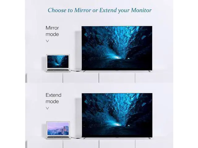 Alt view image 3 of 6 - WRIARICH HDMI to DisplayPort Cable - 6ft DP Laptop Desktop PC 4k Connector Display Port Extended Mirror Monitor TV Projector Video Adapter for Chromebook Asus Lenovo HP Dell Computers