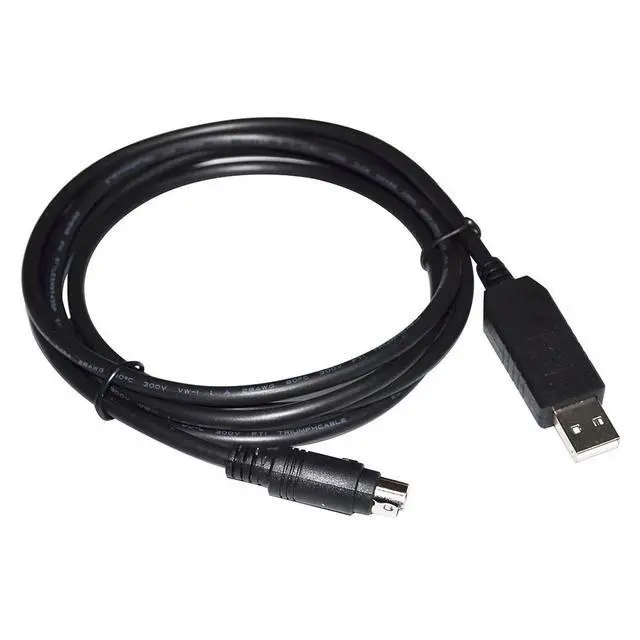Alt view image 2 of 6 - WRIARICH FTDI FT232RL CHIP USB TO MINI DIN 8 PIN MD8 ADAPTER RS232 SERIAL DATA TRANSFER CABLE FOR APPLE QUICKTAKE 100 150 CAMERA TO PC
5M Length