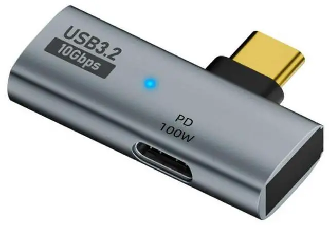 Main image of WRIARICH 2 in 1 USB Type C Hub Adapter to USB3.0 female + Type C female 100W PD Charging Port 10Gbps OTG for MacBook Pro Laptop