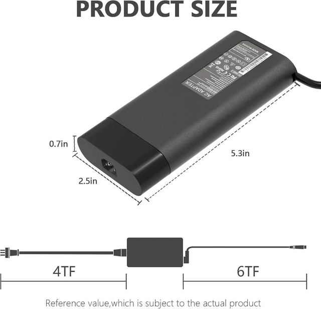 Alt view image 5 of 5 - WRIARICH 230W AC Adapter Compatible with HP Omen 15 16 17 Omen Max,Transcend Victus 15 16 Gaming Laptop ZBook Fury 18 16 G10 G9 G11 M85389-001 M85389-003 M41303-001