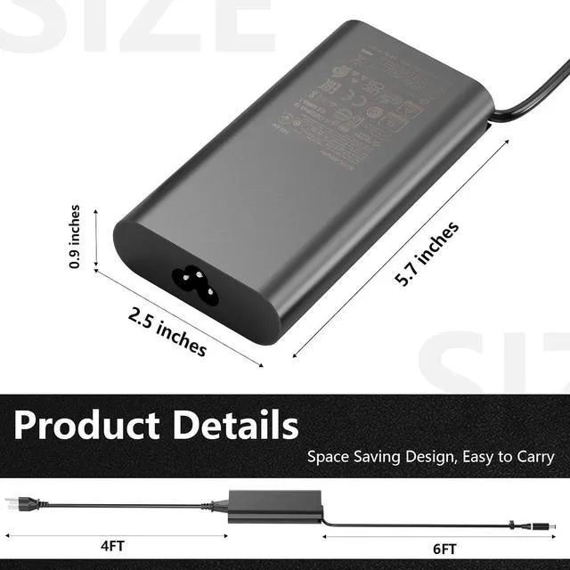 Alt view image 3 of 6 - WRIARICH 180W 19.5V 9.23A GaN AC Laptop Charger Compatible with Dell Precision 7680 7670 7770 7780 7510 7520 7530 7540 7550 7560 G5 G7 15 17 7588 7790 7577 5587 3579 3779 Power Supply Adapter