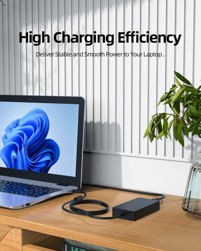 Alt view image 7 of 7 - WRIARICH 90W 65W USB C Laptop Charger Fit for Dell Latitude 7420 7320 7520 9420 9520 2-in-1 Laptop Type C AC Adapter Power Supply Cord