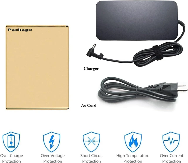 Alt view image 7 of 7 - WRIARICH 150W Laptop Adapter 19.5V 7.7A A17-150P1A AC Adapter for Asus Laptop Charger 5.5x2.5mm(not 4.5x3.0mm)
