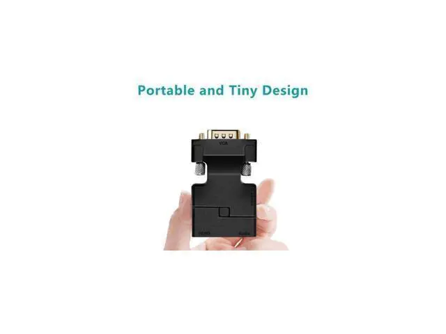 Alt view image 5 of 7 - VGA to HDMI Adapter Converter with Audio,(PC VGA Source Output to TV/Monitor with HDMI Connector),FOINNEX Active Male VGA in Female HDMI 1080p Video Dongle adaptador for Computer,Laptop,Projector, TV