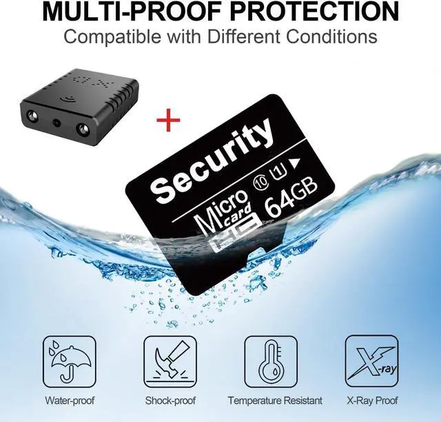 Alt view image 2 of 7 - Free 64G Smallest Wireless WiFi Battery Camera,Concealed Camera with HD1080P Video Recording Live Feed Baby Monitor,Upgrade Night Vision,Motion Detection,Cloud Storage Security with iOS AndroidAPP