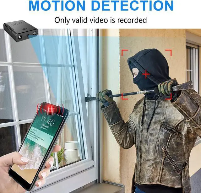 Alt view image 7 of 7 - Free 64G Smallest Wireless WiFi Battery Camera,Concealed Camera with HD1080P Video Recording Live Feed Baby Monitor,Upgrade Night Vision,Motion Detection,Cloud Storage Security with iOS AndroidAPP