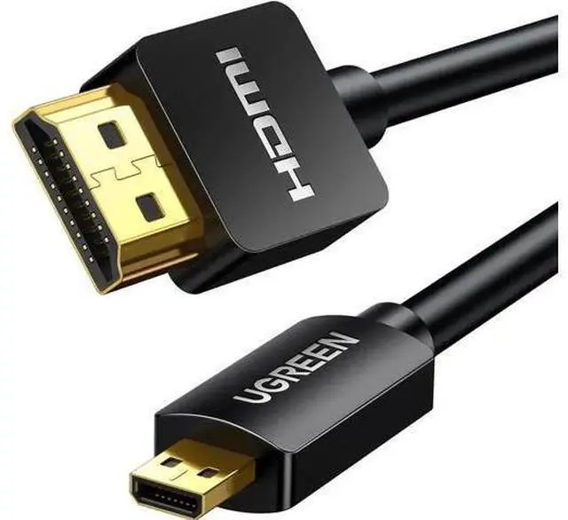 Main image of WRIARICH Micro HDMI to HDMI Cable Adapter 4K 60Hz Ethernet Audio Return Channel Compatible with GoPro Hero 7/6 Raspberry Pi 5 Retroid Pocket 3+/3 Yoga 3 B500 Camera Video Capture Card 10FT