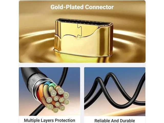 Alt view image 5 of 7 - WRIARICH Micro HDMI to HDMI Cable Adapter 4K 60Hz Ethernet Audio Return Channel Compatible with GoPro Hero 7/6 Raspberry Pi 5 Retroid Pocket 3+/3 Yoga 3 B500 Camera Video Capture Card 10FT