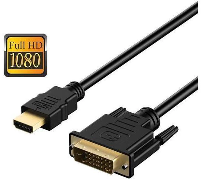 Main image of WRIARICH HDMI to DVI Adapter, DVI to HDMI High Speed Bi Directional Cable, HDMI Male to DVI-D 24+1 Male, 1080P HD for Raspberry Pi, Roku, Xbox One, PS5, Graphics Card, Blue-ray, Nintendo Switch, 6 ft.