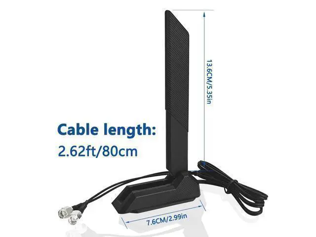 Alt view image 2 of 7 - WiFi 6E Antenna for ASUS ROG Strix X570-E X570-PRO Gaming Z690-PLUS B550-A B450-F B650-A B650E-F Z690-F Z790-F Z790-A Z690-A Z790-E Z790-I Z690-E Gaming/ROG Strix B550-F Gaming/Prime B550-PLUS