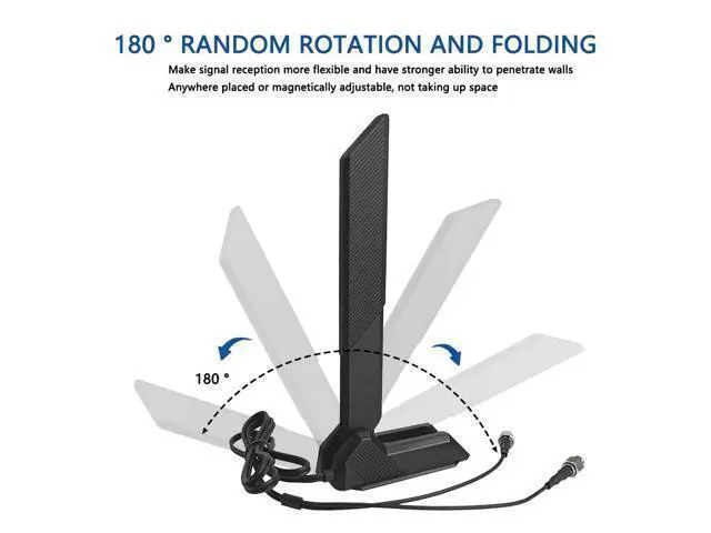 Alt view image 7 of 7 - WiFi 6E Antenna for ASUS ROG Strix X570-E X570-PRO Gaming Z690-PLUS B550-A B450-F B650-A B650E-F Z690-F Z790-F Z790-A Z690-A Z790-E Z790-I Z690-E Gaming/ROG Strix B550-F Gaming/Prime B550-PLUS