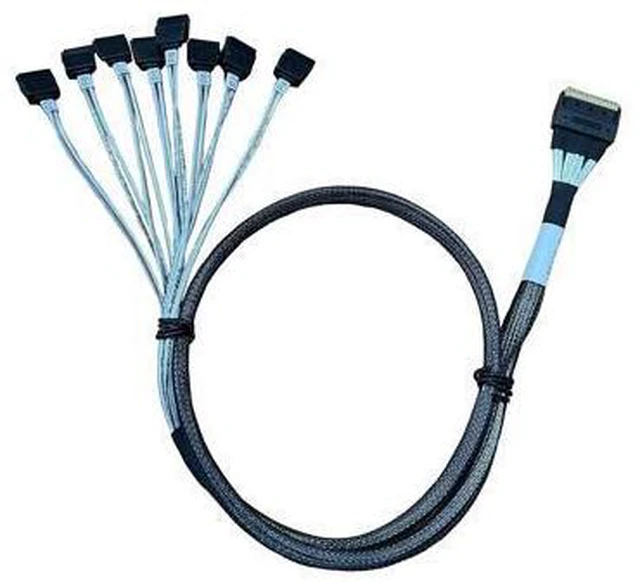 Main image of WRIARICH SlimSAS X8 to 8*SATA,SFF-8654 74P to 8*SATA 7P, SlimSAS Host/RAID to SATA Target HD, 85CM Cable
