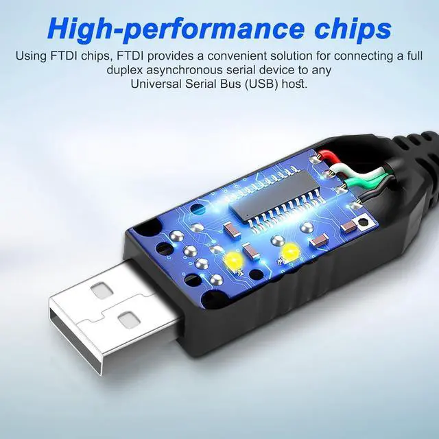 Alt view image 6 of 7 - WRIARICH USB to TTL 5V 3.3V Serial Download Cable,USB to TTL TX RX VCC GND Pinout Signal 4 Pin Female Socket with Prolific FTDI Chip for Windows 10 8 7 XP Vista Android (3.3FT)