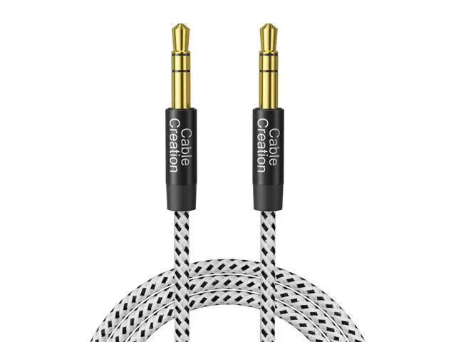 Main image of WRIARICH Aux Cable (10FT/3M) 3.5 mm Audio Cable Male to Male, 1/8 Input Auxiliary Long Aux Cord for Car Extension Cable for Headphones, Car/Home Stereos, Speaker& More, Black