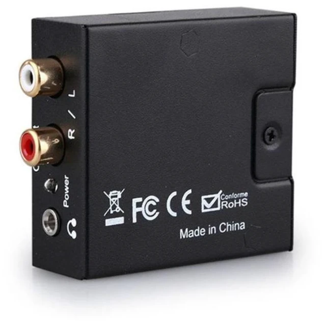 Alt view image 3 of 5 - WRIARICH Digital-to-analog audio converter, Coaxial digital optical fiber to analog audio left and right channel converter