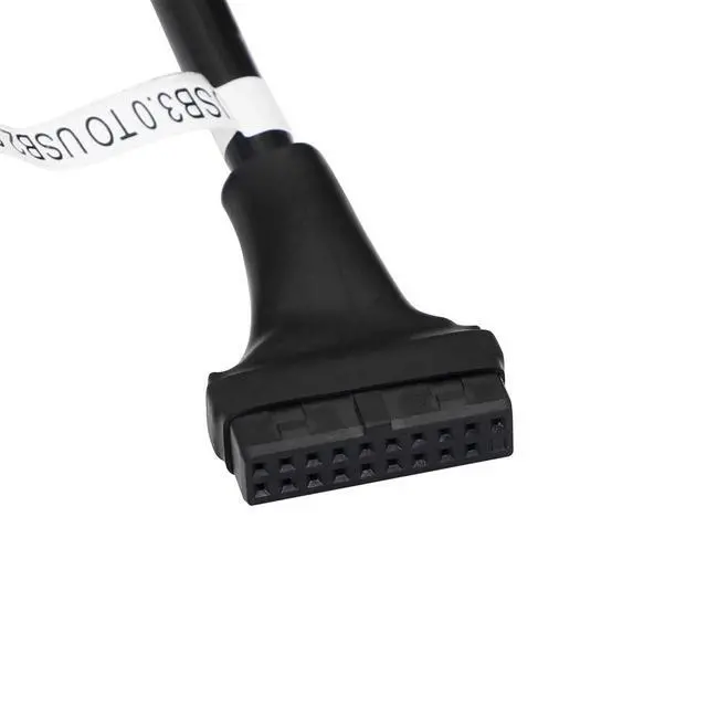 Alt view image 3 of 6 - WRIARICH USB 3.0 Header to USB 2.0, USB 3.0 19 Pin Female to USB 2.0 9 Pin Connectors Motherboard Cable for Data Transmission 2-Pack (19Pin Female)