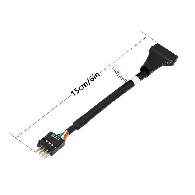 Alt view image 6 of 6 - WRIARICH USB 3.0 Header to USB 2.0, USB 3.0 19 Pin Female to USB 2.0 9 Pin Connectors Motherboard Cable for Data Transmission 2-Pack (19Pin Female)