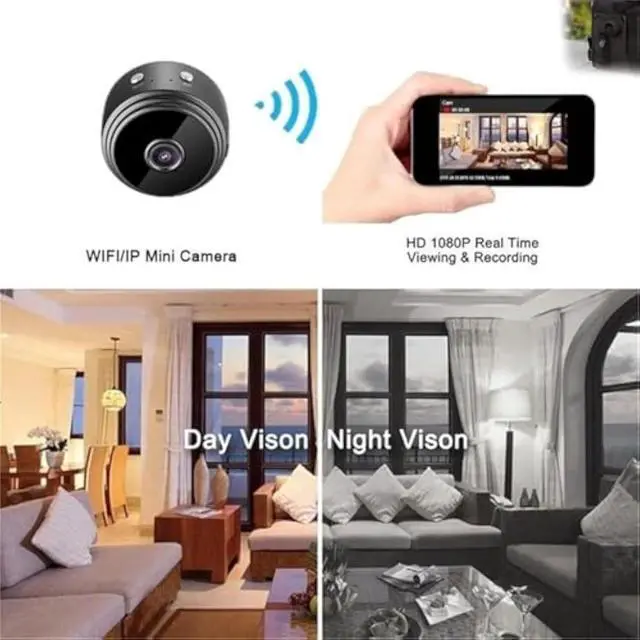 Alt view image 5 of 7 - WRIARICH Mini Guard Cam, Miniguad Camera 2025 Magnetic Mini Security Camera, 1080p HD Secret Scope Hidden Camera with Audio Indoor/Outdoor Wireless (2pcs)