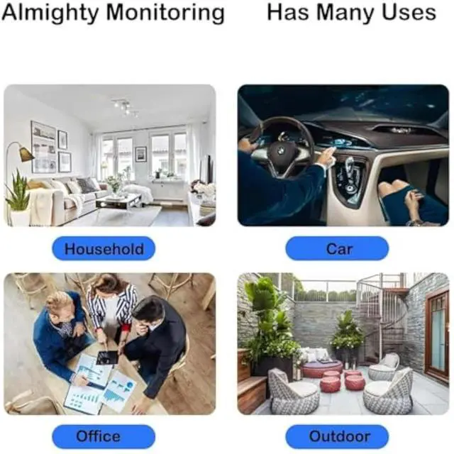 Alt view image 6 of 7 - WRIARICH Mini Guard Cam, Miniguad Camera 2025 Magnetic Mini Security Camera, 1080p HD Secret Scope Hidden Camera with Audio Indoor/Outdoor Wireless (2pcs)