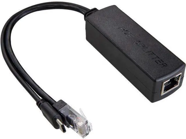 Main image of WRIARICH PoE Splitter USB-C 5V - Active PoE to USB-C Adapter, IEEE 802.3af Compliant for Raspberry Pi 4, Google WiFi, Security Cameras, and More