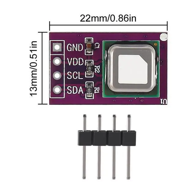 Alt view image 3 of 5 - WRIARICH 1PCS SCD40 Gas Sensor Module detects CO2, Carbon Dioxide, Temperature and Humidity 2 in 1 Sensor I2C Communication SCD40 Gas Sensor Module