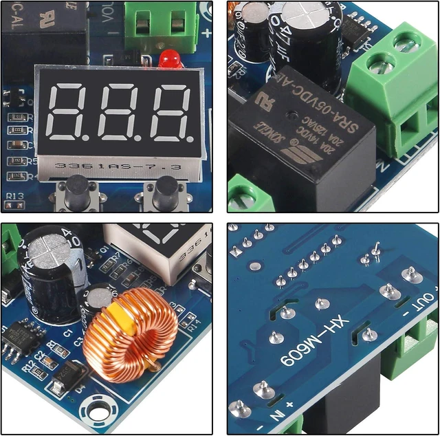 Alt view image 3 of 5 - WRIARICH 3PCS DC 12V-36V Voltage Protection Module Digital Low Voltage Protector Disconnect Switch Over Discharge Protection Module Output 6-60V XH-M609