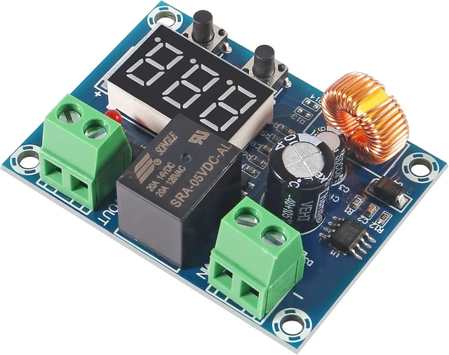 Alt view image 4 of 5 - WRIARICH 3PCS DC 12V-36V Voltage Protection Module Digital Low Voltage Protector Disconnect Switch Over Discharge Protection Module Output 6-60V XH-M609