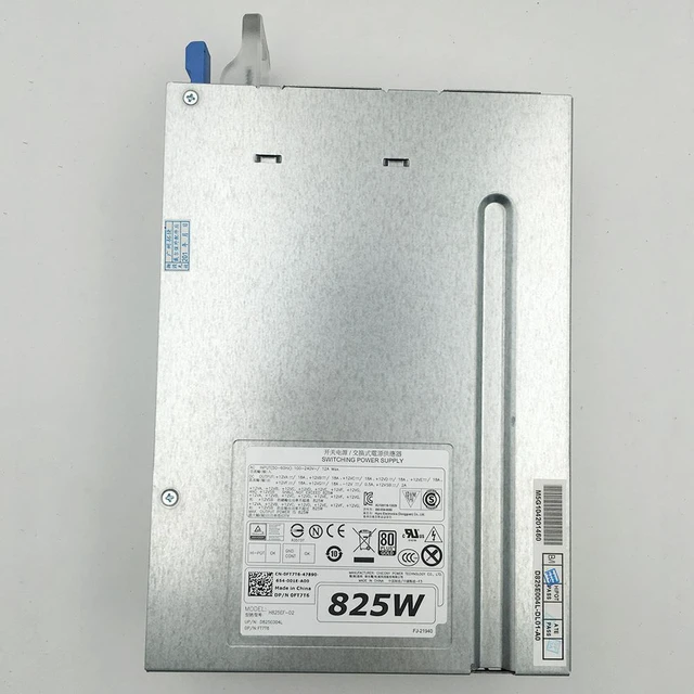 Alt view image 2 of 3 - WRIARICH H825EF-02 For DELL Workstation Power Supply T7910 T5810 T7810 T7610 W1FJK 0FT7T6 825W Fully Tested