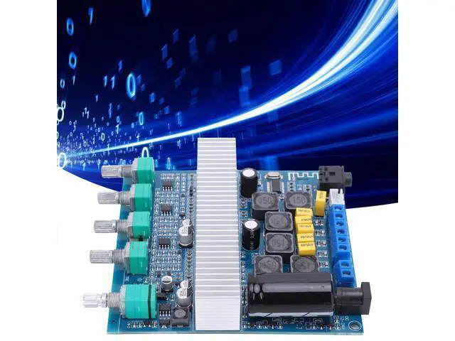 Alt view image 4 of 5 - WRIARICH TPA3116D2 Subwoofer Amplifier Board 100W Power Stereo Amp Board with Bass Volume Potentiometer Control