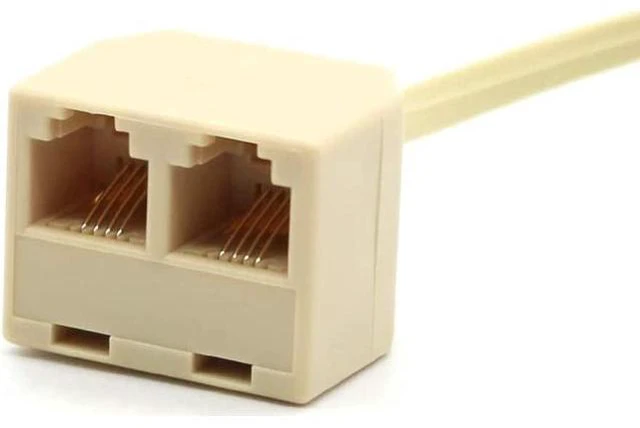 Alt view image 6 of 7 - WRIARICH RJ11 Male to Dual Female 6P4C Splitter Connector Telephone Adapter Plug Cord Cable Male to 2 Female Converter Separator Cord for Landline (2 of Pack)