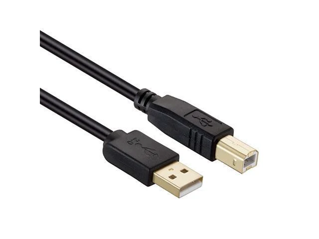 Alt view image 2 of 5 - WRIARICH Printer Cable 15 feet USB Printer Cable Cord Type AMale to BMale Printer USB Cable for PrinterScannerGoldPlated