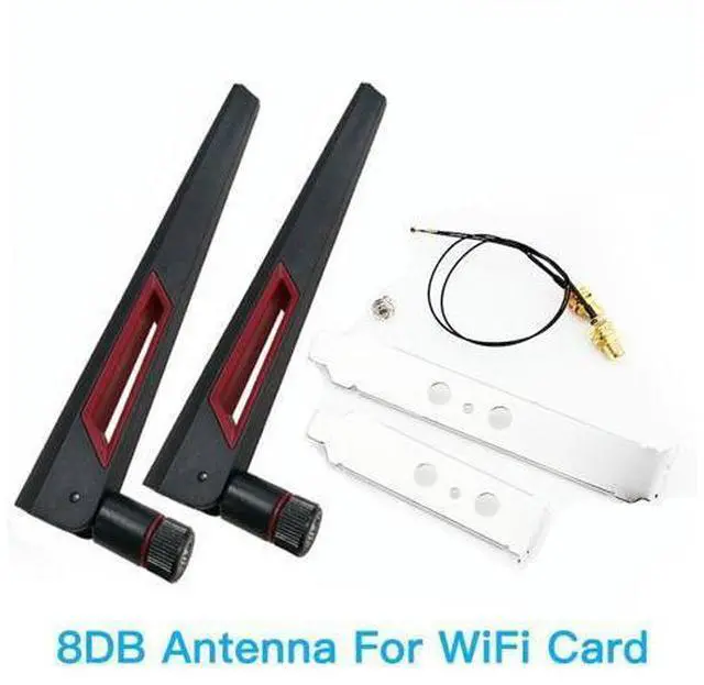 Main image of WRIARICH 2x8Dbi Dual Band M.2 IPEX MHF4 U.fl 20cm 30cm Cable to RP-SMA Pigtail WiFi Antenna Set For I-ntel AX210 AX200 9260 9560 NGFF Card(30cm antenna set)