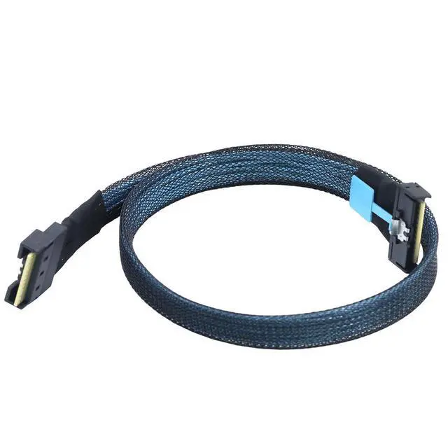 Alt view image 2 of 6 - WRIARICH PCIe5.0 MCIO 8i to Slimline SAS 4.0 SFF-8654 8i 74-Pin Cable 24Gbps High-Speed Server Interconnect, 85 Ohm Copper Wire (0.5m)