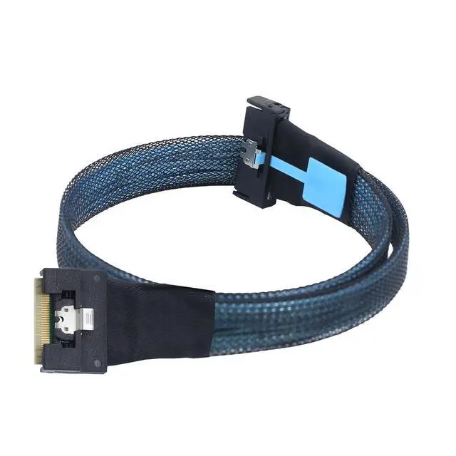 Alt view image 3 of 6 - WRIARICH PCIe5.0 MCIO 8i to Slimline SAS 4.0 SFF-8654 8i 74-Pin Cable 24Gbps High-Speed Server Interconnect, 85 Ohm Copper Wire (0.5m)