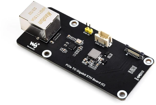 Main image of WRIARICH PCIe to Gigabit ETH Board for Raspberry Pi 5, PCIe Adapter Support Raspberry Pi OS, Support Power Supply via PCIe Cable, Driver-Free, Plug and Play