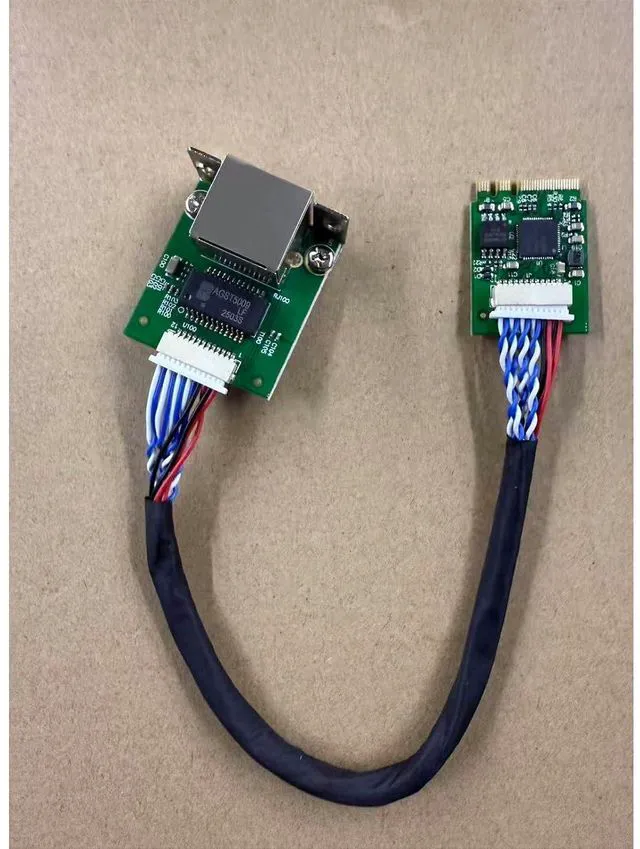 Alt view image 6 of 6 - M.2 A+E Key to 2.5G Ethernet Adapter - NIC with Intel I226V, 100/1000/2500 Mbps RJ45 Stable Connection Cable Length 20cm, Compatible with OpenWRT | Windows | Linux | Server | PC | SBC (M.2 A+E Key)