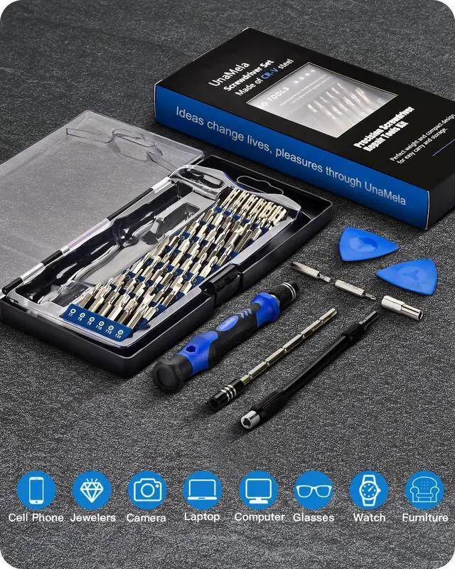Alt view image 2 of 7 - WRIARICH Electronics Precision Screwdriver Set: 61 in 1 Small Magnetic Repair Tool Kit Mini Screw Driver with Case for Computer, Laptop, PC, iPhone, Xbox, PS4/5, Controller, Gamer Tech Gifts for Men