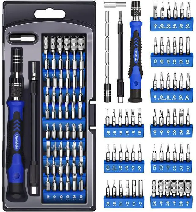Main image of WRIARICH Electronics Precision Screwdriver Set: 61 in 1 Small Magnetic Repair Tool Kit Mini Screw Driver with Case for Computer, Laptop, PC, iPhone, Xbox, PS4/5, Controller, Gamer Tech Gifts for Men