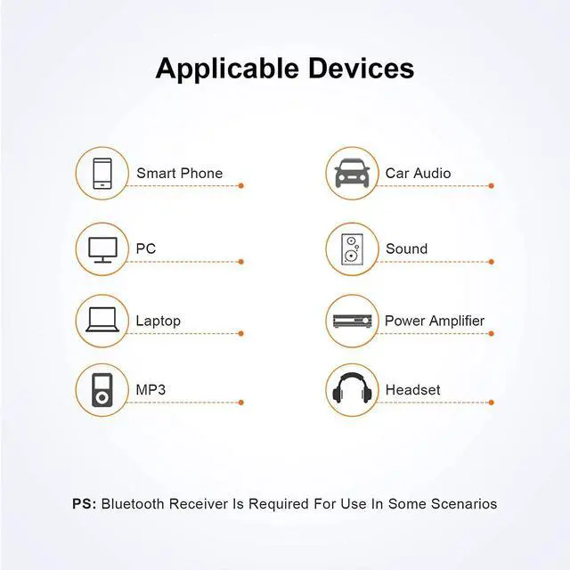 Alt view image 6 of 7 - WRIARICH 2 Pack 3.5mm 1/8 Stereo Jack to 3.5mm Audio Male to Male Adapter Connectors Gold Plated Compatible with for TaoTronics, Mpow BH129 Bluetooth Receiver