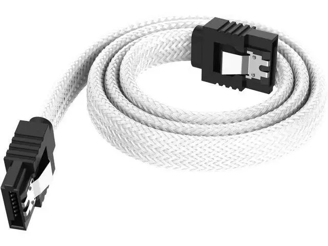 Alt view image 4 of 7 - WRIARICH 3PACK SATA Cable III 3 Pack 6Gbps Straight HDD SDD Data Cable with Locking Latch 50cm 18 Inch for SATA HDD SSD CD Driver CD Writer White