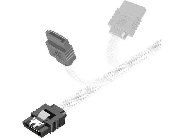 Alt view image 6 of 7 - WRIARICH 3PACK SATA Cable III 3 Pack 6Gbps Straight HDD SDD Data Cable with Locking Latch 50cm 18 Inch for SATA HDD SSD CD Driver CD Writer White