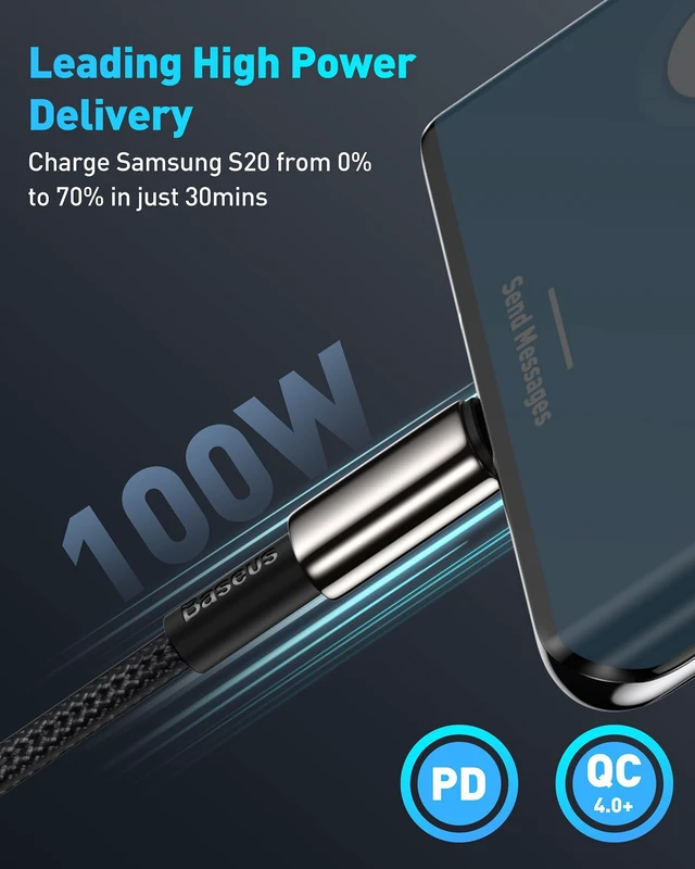 Alt view image 2 of 7 - WRIARICHUSB C Cable, 100W PD 5A QC 4.0 Fast Charging USBC to USBC Cable, Zinc Alloy Nylon Braided Type C Charger Cord for iPhone 16 15 Pro Plus Pro Max, MacBook, iPad Pro/Mini, Samsung S23/S22+