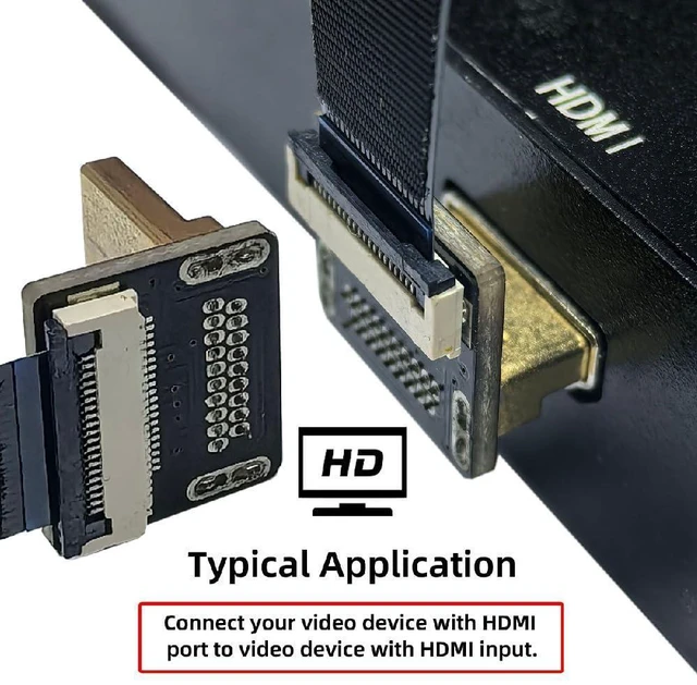 Alt view image 6 of 7 - WRIARICH FPV FPC Flat Cable Micro HDMI Male to Micro HDMI Male Extension 1080P for FPV HDTV Multicopter Aerial Photography 20CM