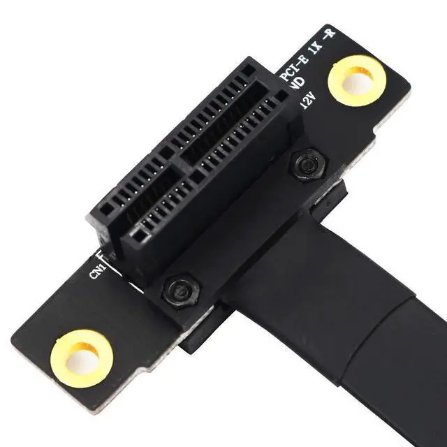 Alt view image 3 of 6 - WRIARICH SUPERPLUS PCI Express Adapter Cable x1 PCIe Adapter Cable PCI-e PCI Express 36PIN 1X Extension Cable pcie Riser Cable (90 Degree20cm Extension Cord)