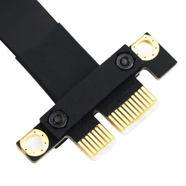 Alt view image 5 of 6 - WRIARICH SUPERPLUS PCI Express Adapter Cable x1 PCIe Adapter Cable PCI-e PCI Express 36PIN 1X Extension Cable pcie Riser Cable (90 Degree20cm Extension Cord)