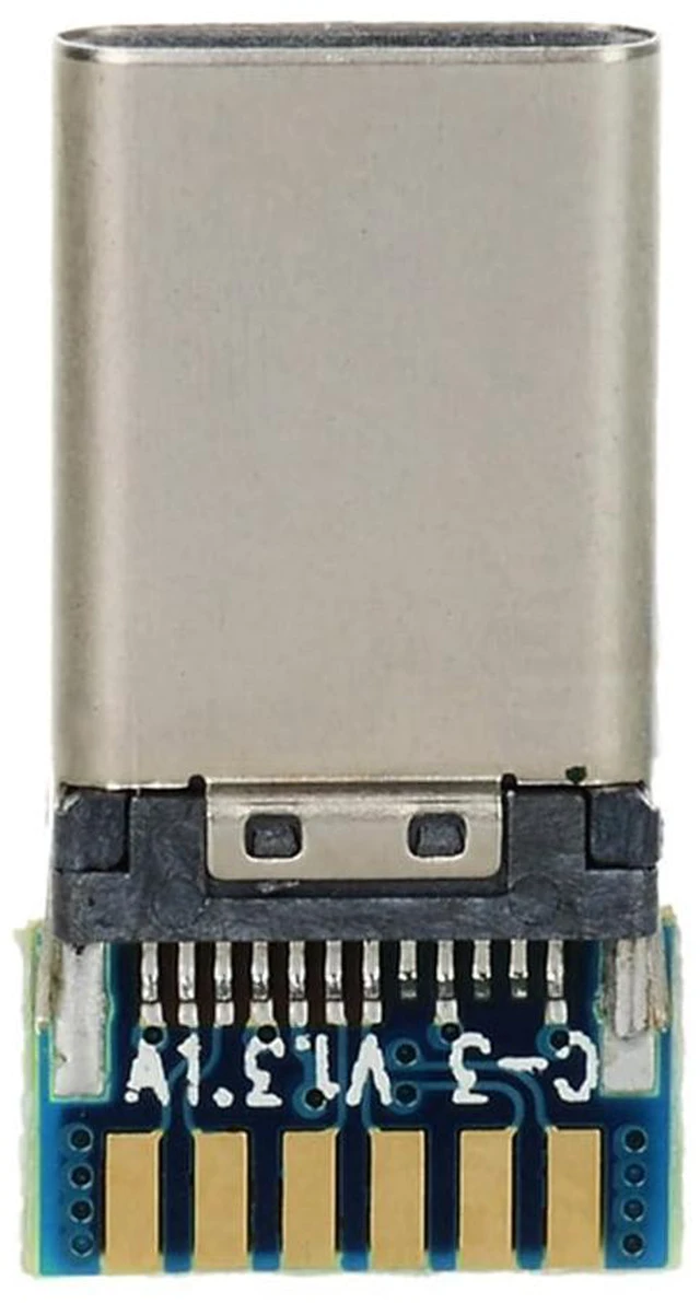 Main image of WRIARICH DIY 24pin USB 3.1 Type C USB-C Male Plug Connector SMT Type with PC Board